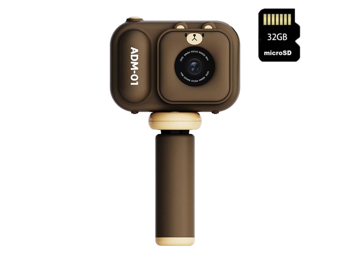 Cámara compacta SZSMART S11 modelo oso pardo adecuado para niños hd 2.4 + 32G - marrón