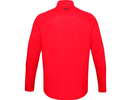 Camiseta de Hombre para Fitness UNDER ARMOUR Meio Zíper Tech Rojo (2XL)
