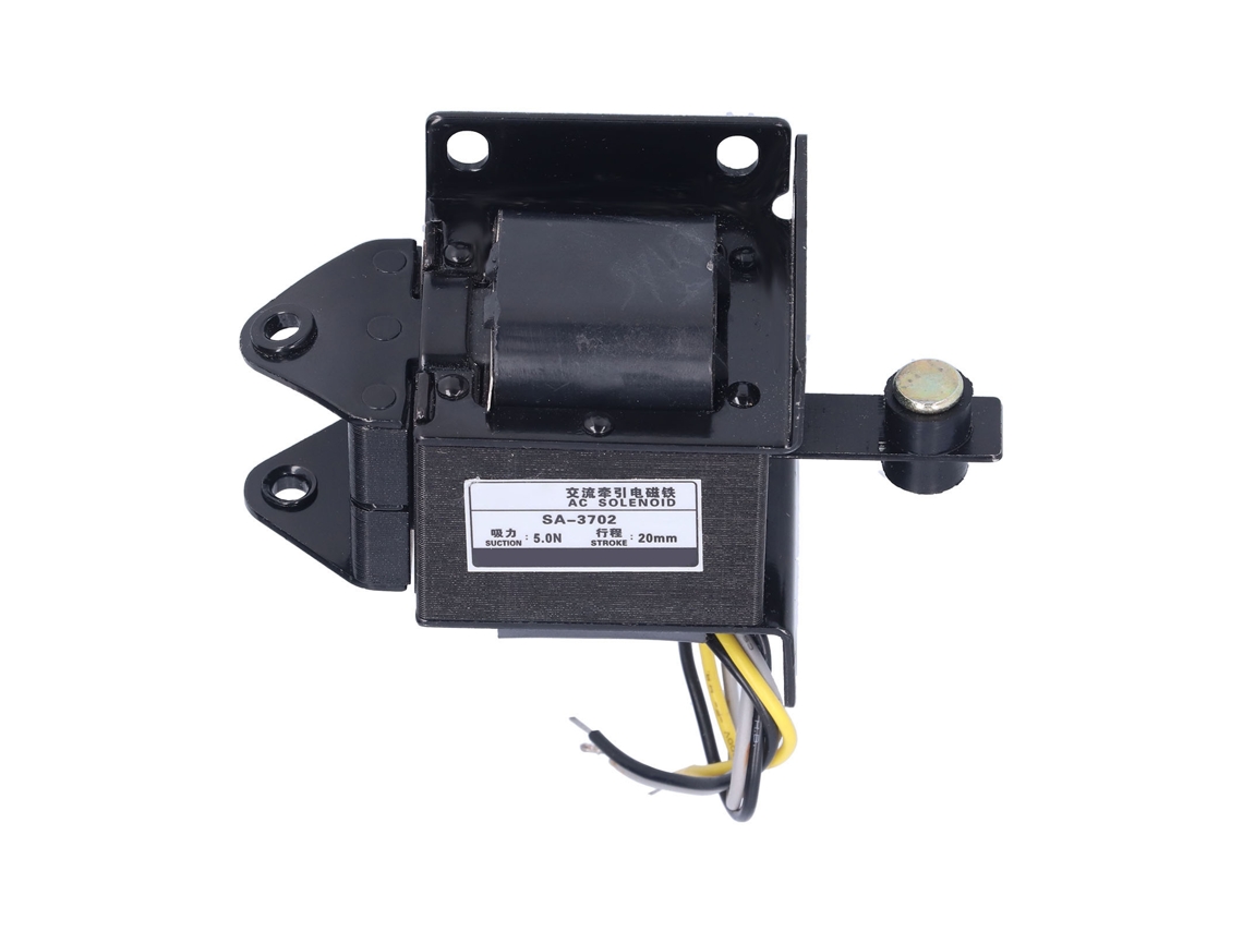 Solenóide Elétrico De Tração Push Pull Magnético Ac220v Berm Sa‑3702