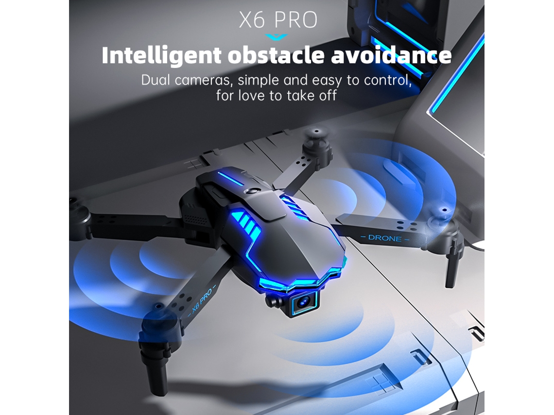 X6Pro Mini Drone1080P - Duración de la batería: 15 min - Negro