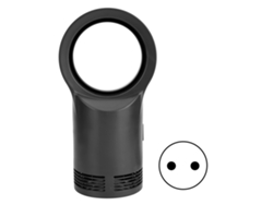 Mini Calefactor Eléctrico Portátil De 400 W Sin Aspas Para Escritorio, Oficina, Dormitorio, Enchufe Europeo De 220 V, Negro.