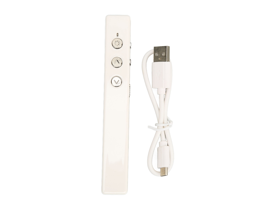 Apontador Laser Sem Fio Para Apresentações Com Design Ergonômico Plug And Play 2.402ghz A 2.483ghz Branco