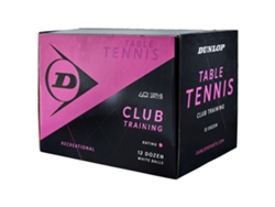 Bolas de Tênis de Mesa 40 Club Training Branco 144 Ballsdunlop