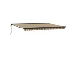 Maison Exclusive - Toldo Retráctil Verde Y Amarillo 500 X 300 X 165 Cm