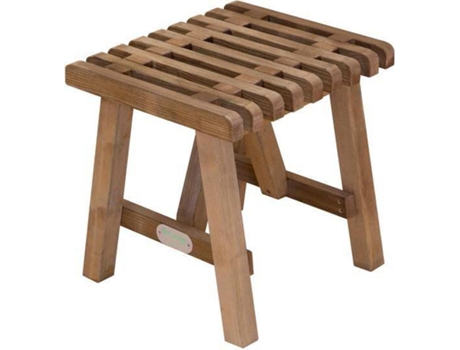 Banco de Jardín CARMO WOOD Brunch (Marrón - Madera - 48x41x45 cm)