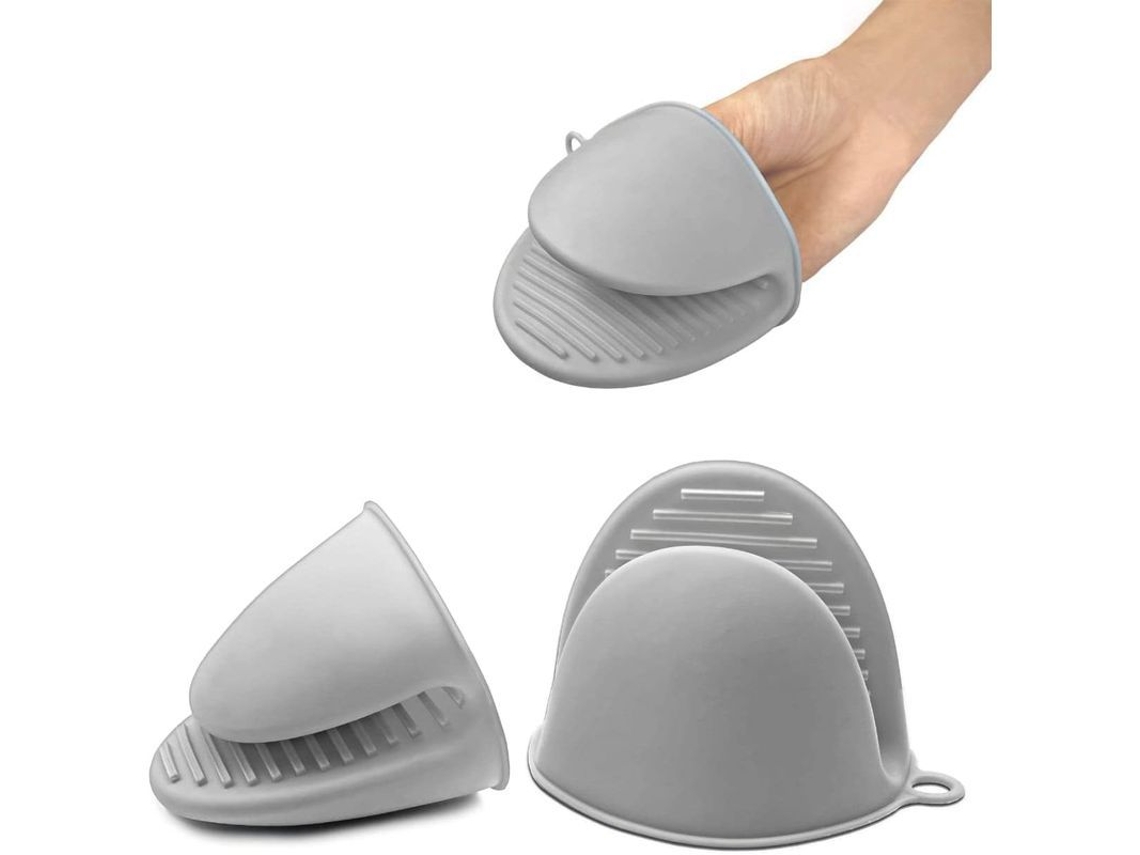 Guantes De Silicona Resistentes Al Calor Con Agarre Perfecto - 2 Protectores De Tela - Accesorios De Cocina