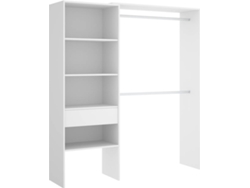 Kit Vestidor con 1 Cajón DKIT Suit (Blanco - 187x160x40 cm)
