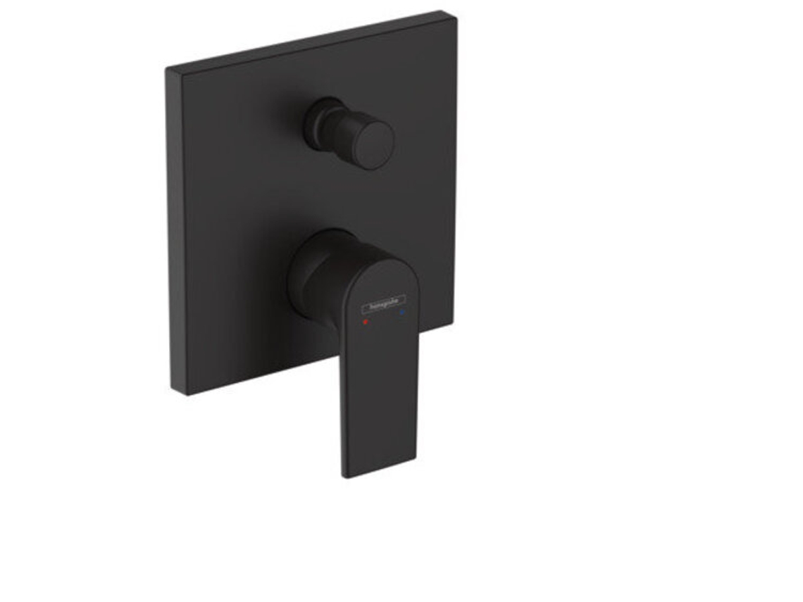 Mezclador monomando de bañera oculto Vernis Shape de HANSGROHE, , 71468, Color: Negro Mate