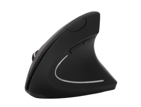 HURRISE Ratón óptico con cable Ratón vertical con cable 2 4Ghz Receptor USB con cable Caja de ratón para juegos de computadora