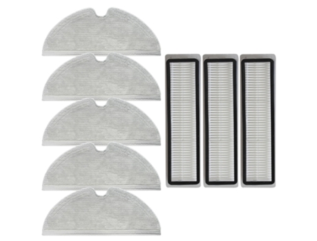 8 unid/set filtro de paño de mopa para Xiaomi Dreame Bot L10 Pro Robot aspirador trapos de fregado barredora filtros de limpieza de repuesto