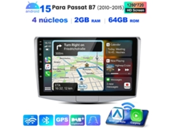 Hexinex Radio Para Coche 2gb+64gb Android Auto Wifi Quad-core Para Passat B7 2010-2015 (carplay)