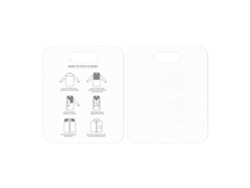 Tabla plegable rápida y cómoda para apilar, color blanco para adultos.