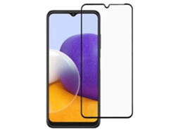 EVELATUS Vidrio 2.5D de cubierta completa para Samsung Galaxy A22 4G A225F Antiestático / Pegamento negro japonés