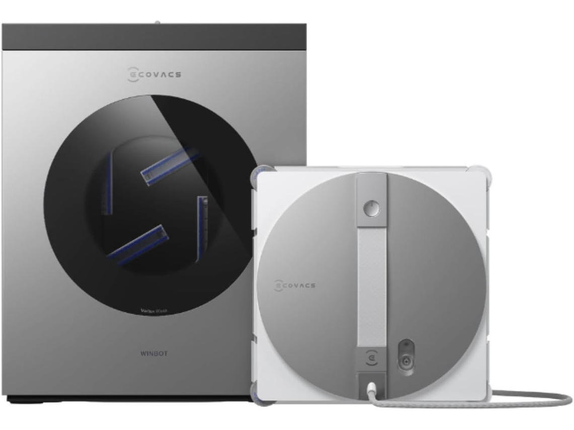 Robot Limpiacristales Ecovacs W3 Omni, Con Limpieza Automática Y Estación Multifunción, Navegación Inteligente Win-slam5.0, 12 Niveles De Protección