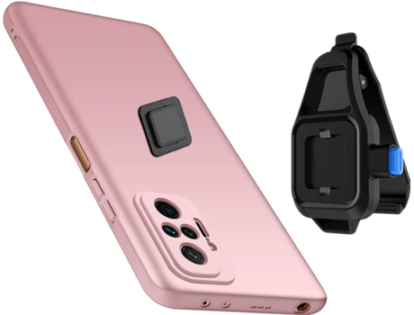 Funda Redmi Note 10 Pro Turtleshell con Soporte de Cintura Rosa