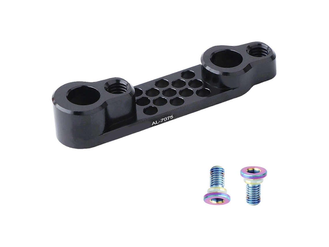 Adaptador de freno de disco de montaje plano para bicicletas, de aluminio, para ciclismo de carretera, color plateado. Hengjian