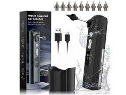 Irrigador Eléctrico De Oídos Con Filtro, 3 Configuraciones, Protección Ipx7, 10 Accesorios A Pilas.