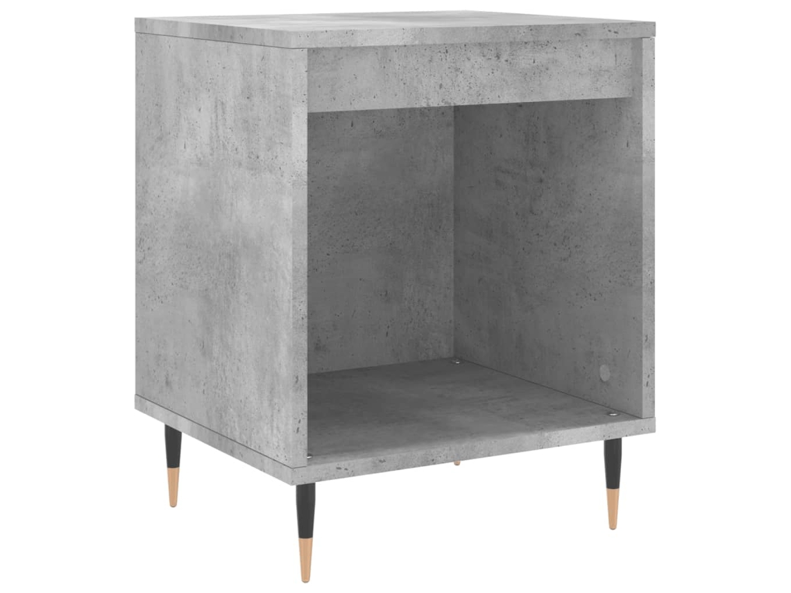Mesita de noche Derivatives Madera Cemento Gris MAISON EXCLUSIVE (40x35x50 cm)