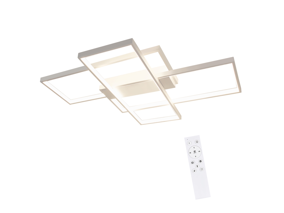 Lámpara de Techo Led Regulable Moderna Lámpara de Salón Lámpara de Techo Blanca 65W NETTLIFE