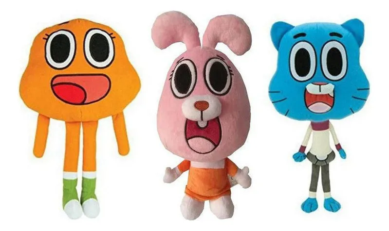 Muñeco de peluche Gumball de 3 piezas N Increíble Mundo Newvayotoy