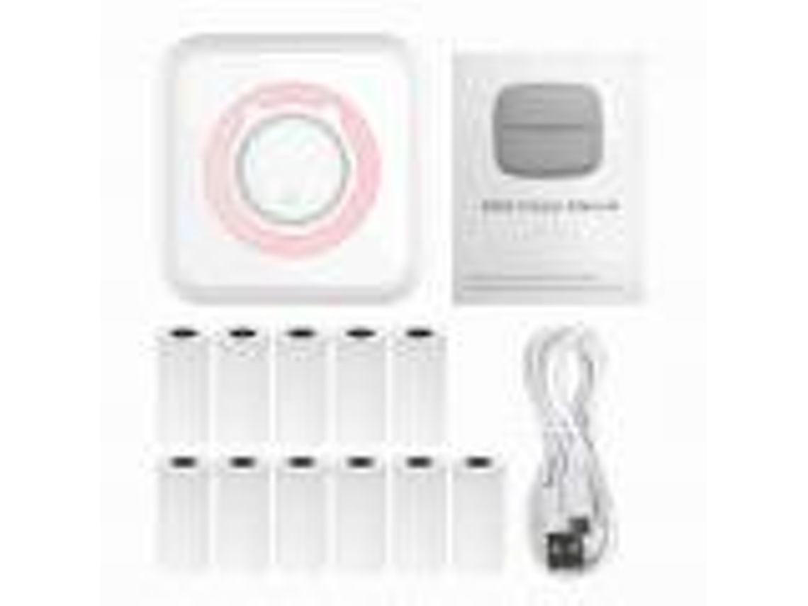 Impresora instantánea inalámbrica móvil con Bluetooth, iOS y Android, 11 rollos de papel de 57 mm