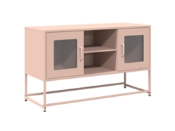 Mueble De Tv VIDAXL Rosa Acero