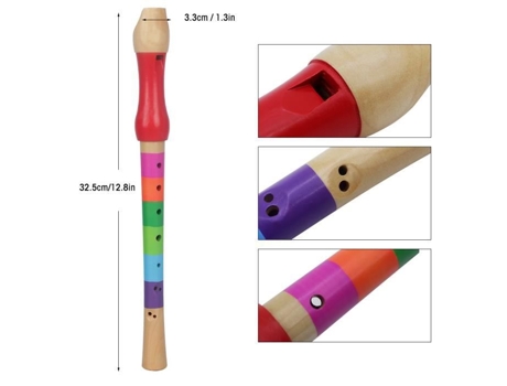 Juguete educativo del instrumento musical del silbato de la flauta de madera para el niño
