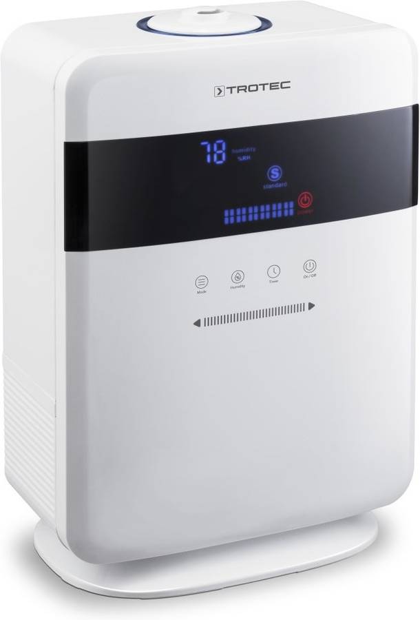 Trotec Humidificador Ultrasónico 6 e difusor y purificador de aire 72 habitaciones hasta 30 b6e