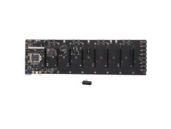 Placa Base De Minería 2 Usb3.0 4 Usb2.0 Espaciado De Tarjeta Gráfica De 65mm Ddr3 Ddr3l Msata Vga