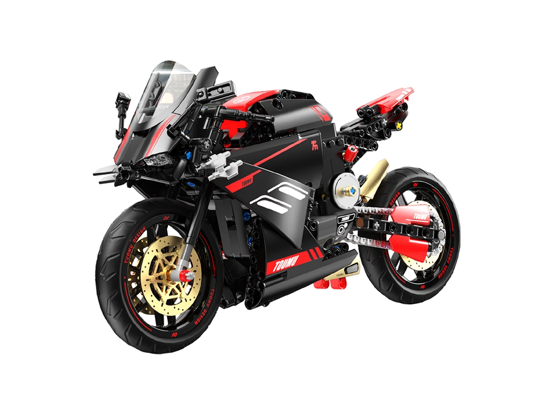 Juego De Bloques De Construcción De Motocicleta De Carreras De Alta Velocidad A Escala 18, Kit De Modelo Diy, 426 Piezas