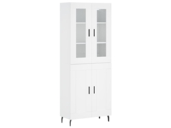 Maison Exclusive - Aparador Alto Madera Contrachapada Blanco 69,5x34x180 Cm