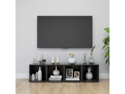 Estantería/Muebles de TV 4 Pzs 37X35X37 Cm Contrachapado Gris