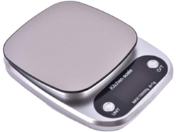 Báscula de cocina electrónica de alta precisión con pantalla LCD retroiluminada y función de tara, dispositivo portátil y recargable multifuncional para