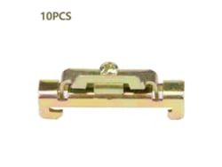 Veloriskku-10 Peças De Abrazadera Fija Clip Para Rail Din 35mm Modelo Metal 10