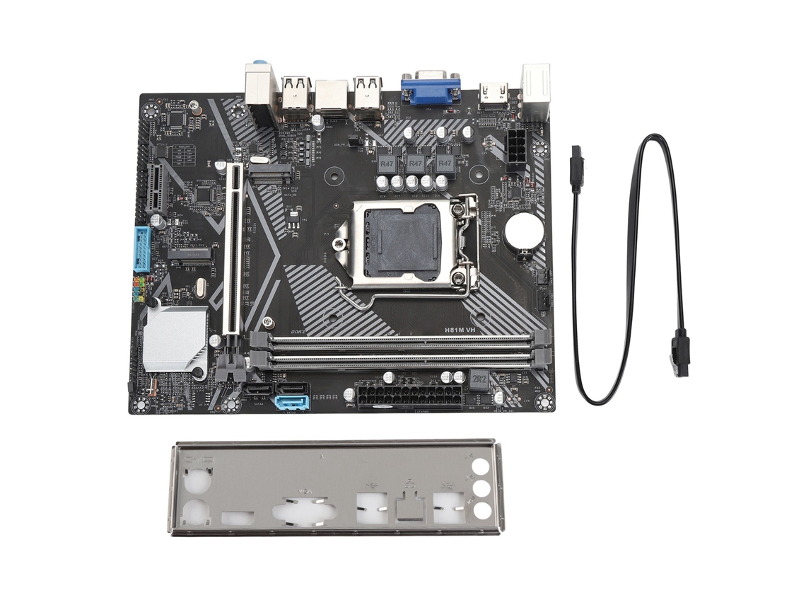Placa Base De Minería H81m Vh Lga1150 Ddr3 Para Cpu De 4ª Y 5ª Generación Usb2.0 Sata3.0 M.2 Nvme