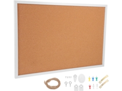 Tablero De Anuncios Decorativo Para Mostrar Información Importante, Tablero De Corcho Con Marco De Madera.