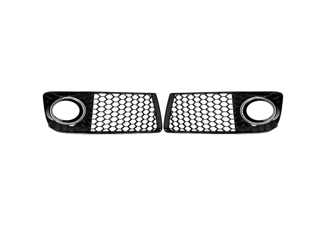 Cubierta de rejilla de luz antiniebla para Audi TT Mk2, plástico ABS resistente, elegante diseño de panal, como se muestra en el fabricante original.