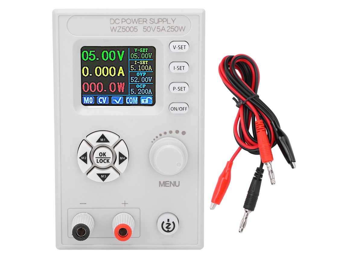 Fuente De Alimentación Regulada De Cc Con Control Digital Ajustable, Pantalla Lcd De 4 Dígitos, Cc 6-55v Wz5005
