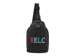 Yncm2026-bolsa Luminosa Led Con Pantalla Programable Mochila Anime Impermeable Bolsa De Hombro Usb Bluetooth