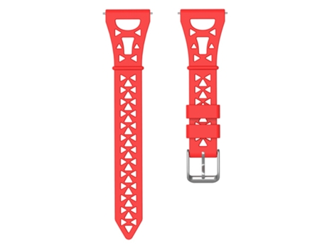Correa de Silicona diseño de torre 22mm para Samsung Galaxy Watch3 45mm/Gear S3/Huawei Watch GT 3 Pro - tinto