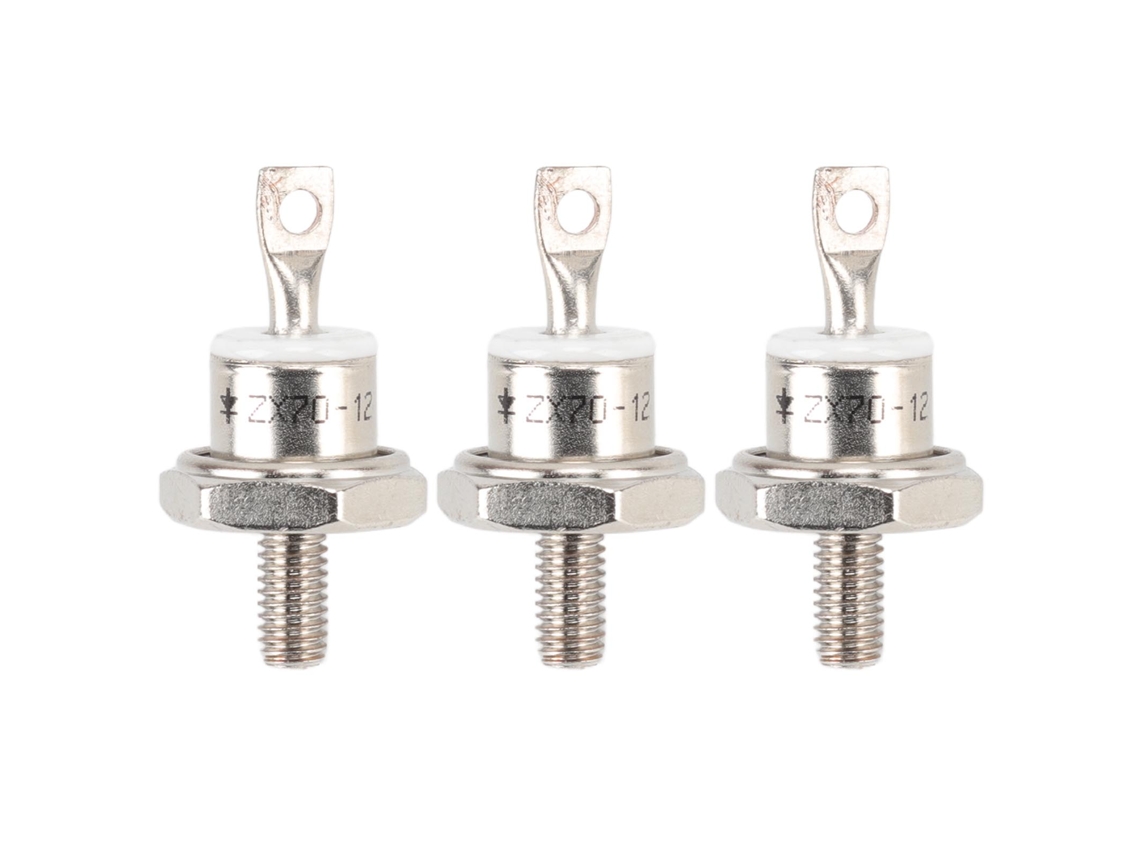 3 Diodos Rectificadores Zx70 12 70a Para Repuesto De Piezas De Motor De Generador Diésel Negativo