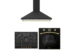 Solthermic® Combo Pack Horno Rústico Placa de Gas Extractor de Aire 90