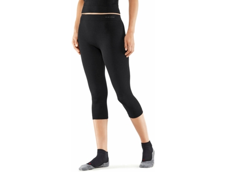 Leggins de Mujer FALKE 3/4 Tights Wool-Tech Light (Negro - XL)