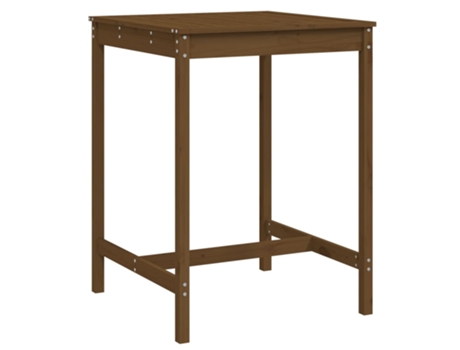 Mesa De Jardín VIDAXL Marrón Madera (82.5x82.5x110 cm)