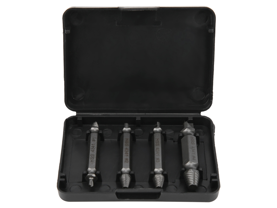 Juego De Extractores De Tornillos Dañados, Brocas De Extracción Rápida Para Suministros Industriales.