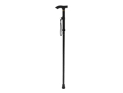 Bastón plegable fabricado en aleación de aluminio antideslizante, ligero y ajustable en 4 secciones, ideal para montañismo y senderismo.