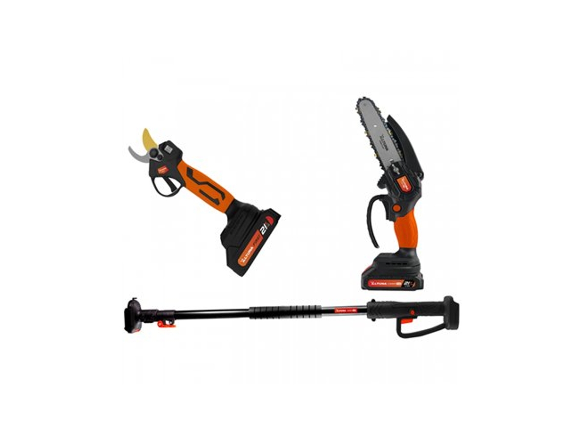 Kit Tijera Y Motosierra Eléctrica 2 Baterías 21v Afkit Altuna