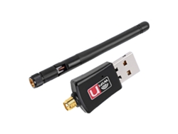 Adaptador Wifi USB inalámbrico con antena de alta ganancia, banda dual 2,4 GHz 400 Mbps y 5 GHz 867 Mbps, portátil para el hogar Kofihety