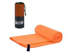 Toalla Deportiva De Microfibra, Superabsorbente Y De Secado Rápido Con Bolsa De Malla,naranja/80x160cm Gertiz