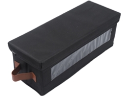 Caja De Almacenamiento De Cd De Tela Oxford Transparente Con Asas, 37 Joyeros